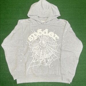 Sp5der heather OG web hoodie size small